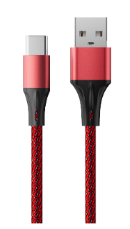 

Кабель интерфейсный AccesStyle AC30-F100M Red-Black USB 3.0 - USB Type С, 3А, 100 см; Оплётка: Ткань; Металлический коннектор, AC30-F100M Red-Black