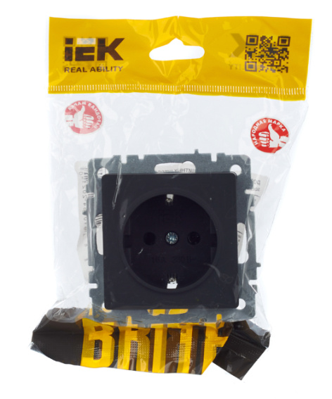 фото Розетка с заземлением  IEK BR-R11-16-K53 в Уфе