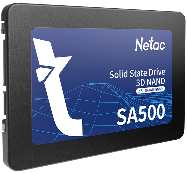 

Накопитель SSD 2.5'' Netac NT01SA500-512-S3X SA500 500GB SATA 6Gb/s 3D NAND TLC 520/450MB/s, NT01SA500-512-S3X