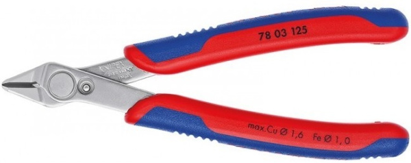Изображение товара Бокорезы Knipex KN-7803125 для электроники и проводов 125 мм