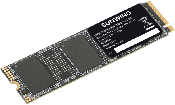 фото Накопитель SSD M.2 2280 SUNWIND SWSSD512GN4 в Омске 512 ГБ