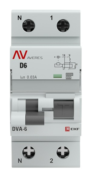 фото Автомат дифференциальный EKF rcbo10-1pn-6B-100-a-av в Красноярске