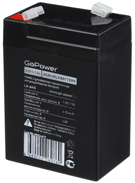 фото Батарея  GoPower 00-00016679 в Омске