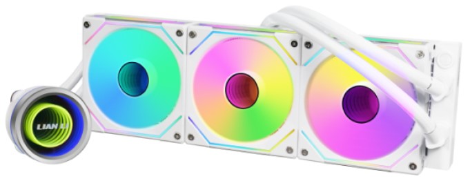 

Система охлаждения жидкостная Lian Li Galahad II Trinity 360 SL-INF White G89.GA2T36INW.00 LGA115x/1200/1700/AM4/AM5 (3*120mm, 300-2100rpm, 61.3CFM, 1, Galahad II Trinity 360 SL-INF White