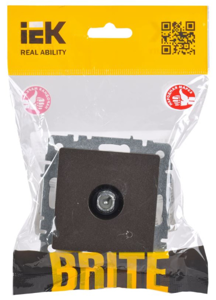 фото Розетка телевизионная проходная  IEK BR-A10-P-K45 в Омске