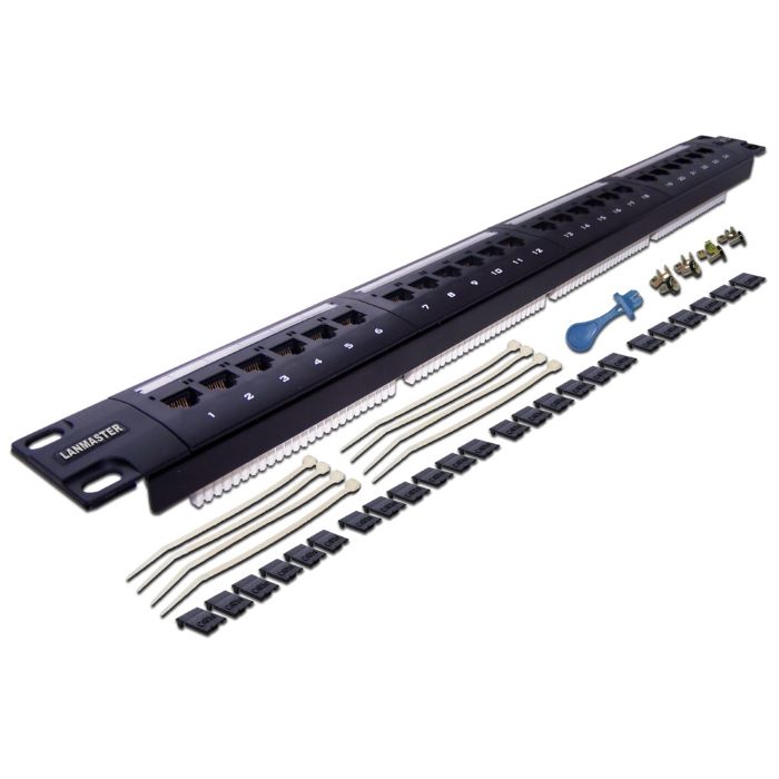 

Патч-панель 19", 24xRJ45, UTP, Кат. 5е Lanmaster LAN-PPL24U5E, LAN-PPL24U5E