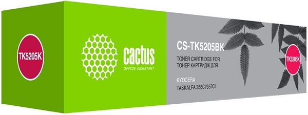 

Картридж Cactus CS-TK5205BK черный для Kyocera Ecosys 356CI 18'000 стр., CS-TK5205BK