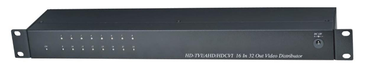 Распределитель SC&T CD1632HD HDCVI/HDTVI/AHD/CVBS (16вх./32вых.). Поддержка NTSC, PAL. Встроенная защита от скачков напряжения (TVS)