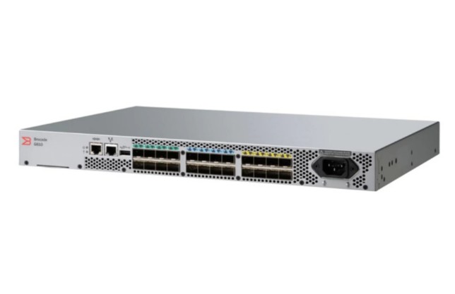 

Коммутатор Brocade G610 FC, 24 ports/8 active, 8x16G SWL SFP+ transceivers, PS, rails, w/o EntBndl, FOS notupgradable (DS-6610B,SN3600B,SNS2624,DB610S, G610
