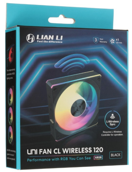 фото Вентилятор для корпуса Lian Li G99.12CL1W1B.R0
