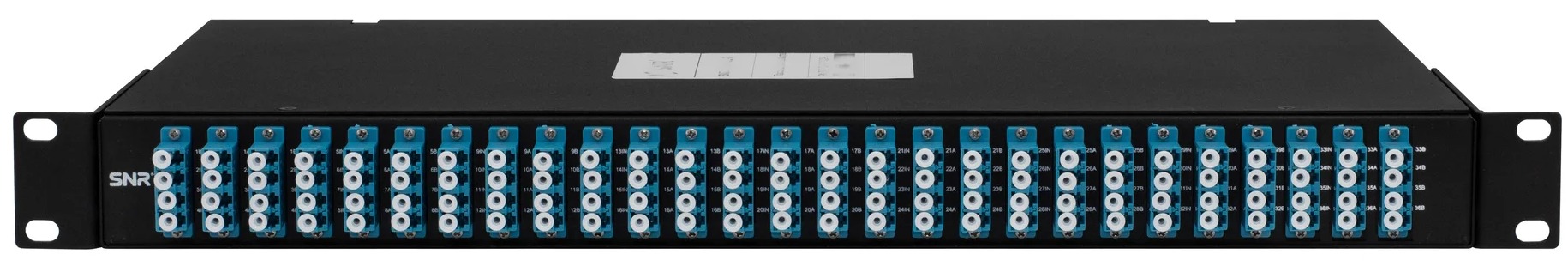 

Отвод SNR SNR-PO-TAP36/2-SM-LC/UPC-R оптический пассивный 36 портов LC/UPC (деление 1х2), SM, 1U, SNR-PO-TAP36/2-SM-LC/UPC-R