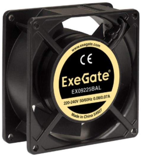 

Вентилятор для корпуса Exegate EX289011RUS 92x92x38 мм, 2700rpm, 48CFM, 39dBA, RTL, EX289011RUS