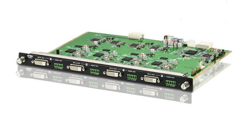 

Плата вывода Aten VM8604-AT интерфейсная, DVI+AUDIO, 4 внешних выходных/output порта: DVI-D + 5-контактн. клемма, VM8604-AT