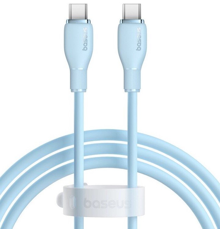 

Кабель интерфейсный Baseus P10355702311-00 Pudding Series Fast Charging Type-C to Type-C 100W 1.2m Galaxy Blue (сверхбыстрая зарядка, синхронизация да, P10355702311-00