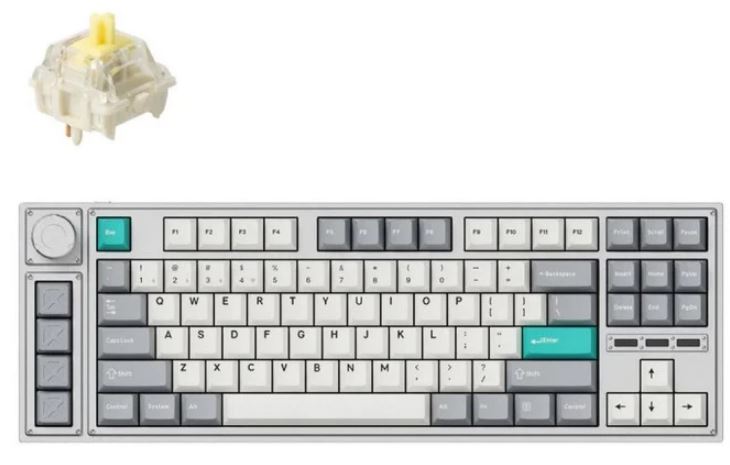 

Клавиатура Keychron Lemokey L3 L3-X4 QMK, 91 клавиша, алюминиевый корпус, RGB, Gateron Jupiter Banana Switch, Lemokey L3