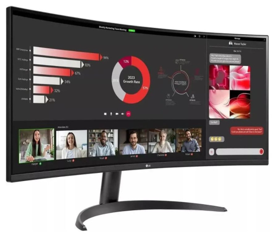 фото Монитор 34" LG UltraWide 34WR50QC-B в Екатеринбурге