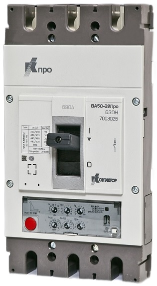 

Автоматический выключатель в литом корпусе Контактор ВА50-39Про 3п S2 400А 70кА, ВА50-39Про