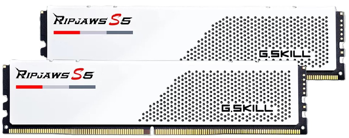 

Модуль памяти DDR5 96GB (2*48GB) G.Skill RIPJAWS S5 F5-5200J4040A48GX2-RS5W 5200MHz CL40 1.1V, RIPJAWS S5