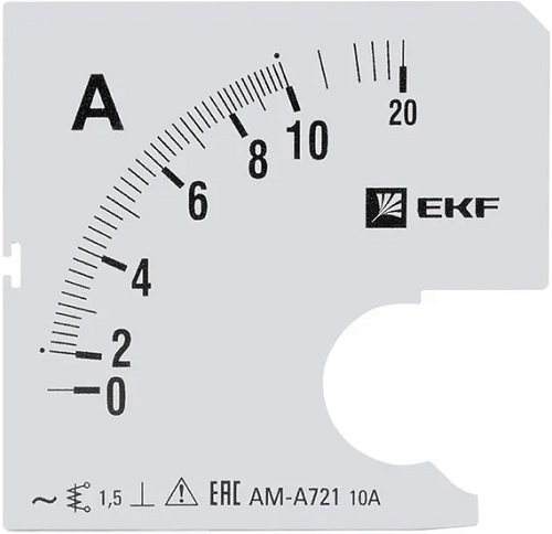 

Шкала сменная EKF s-a721-10 для A721 10/5А-1,5, s-a721-10