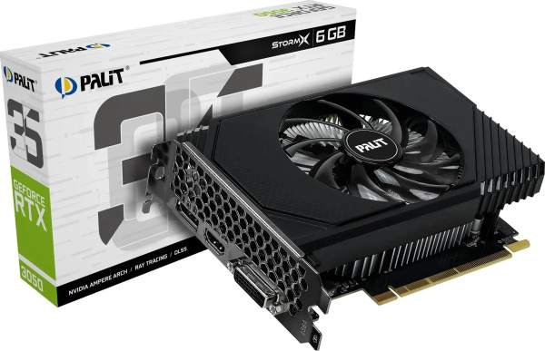 фото Видеокарта Palit GeForce RTX 3050 STORMX V1 (NE63050018JE-1072F) в Уфе