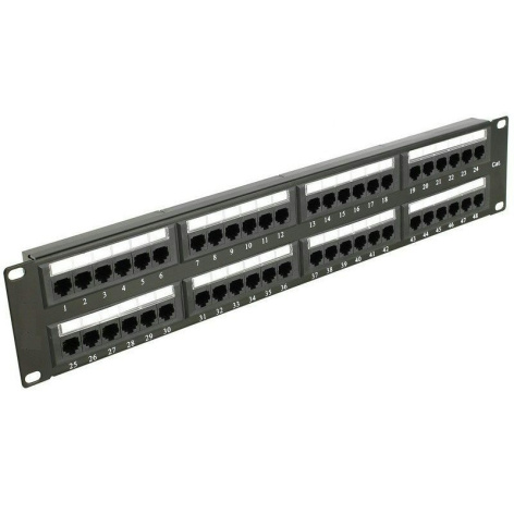 Изображение товара Патч-панель Ecoplast 87048 48 портов 19" Ethernet Category 5e