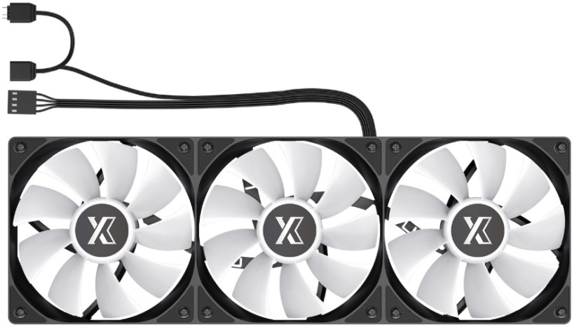 

Система охлаждения жидкостная Xastra LM360 ARGB BK LM360-BKAFXX-GL LGA1851/1700/1200/115X/AM5/AM4 (3*120mm, TDP 285W, 800-1800rpm, 81.5CFM, 33dBa, 4-p, LM360 ARGB BK