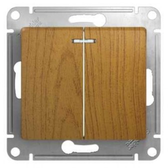 

Выключатель Schneider Electric GSL000553 2-клавишный с подсветкой, сх.5а, GSL000553