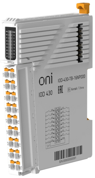 фото Модуль дискретного ввода ONI IOD-430-TB-16NP000 в Челябинске