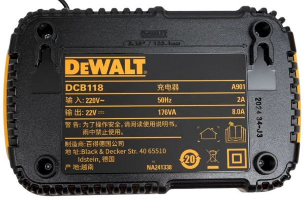 фото Зарядное устройство  DeWALT DCB118
