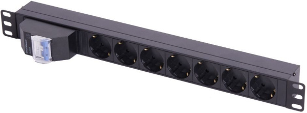 фото Блок розеток 19", 7 розеток TLK TLK-RSC07-MD-04-BK в Казани