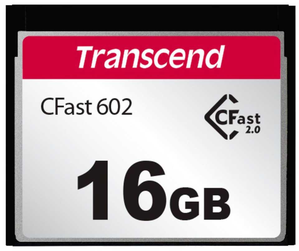

Карта памяти 16GB Transcend TS16GCFX602 Cfast 2.0, MLC, темп. режим от -5℃ до +70℃, TS16GCFX602