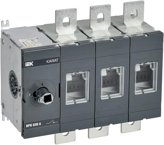 

Выключатель-разъединитель IEK KA-VR10-3-0630 KARAT ВРК без рукоятки 3P 630А, KA-VR10-3-0630