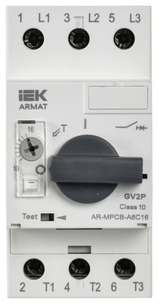 фото Автоматический выключатель для защиты двигателя  IEK AR-MPCB-A6C16 в Омске