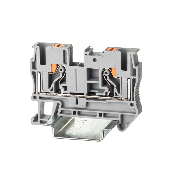 

Клемма проходная DKC VPR-6-GY зажим push-in, 2 точки подключения, 6 кв.мм, серая, "Nuputuk", VPR-6-GY