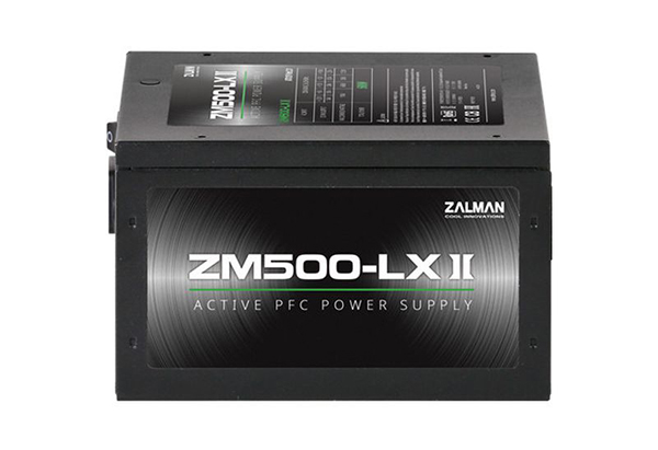 

Блок питания ATX Zalman ZM500-LXII 500W, APFC, fan 120mm, Retail, ZM500-LXII