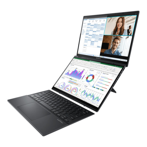 фото Ноутбук  ASUS ZenBook DUO UX8406MA-QL338W в Волгограде 14 ", Core Ultra 7, 16 Гб RAM, 1 Тб SSD, Arc graphics, Серый