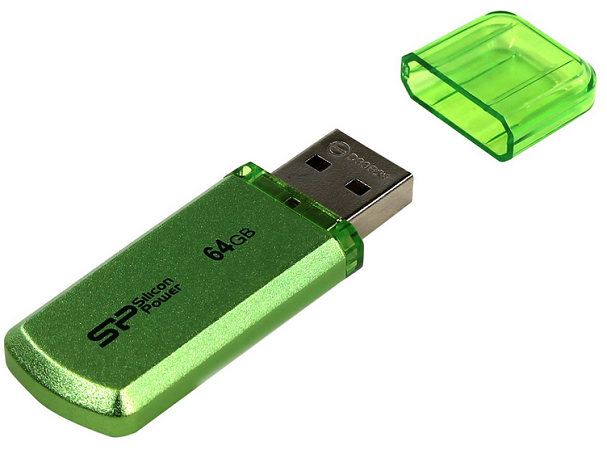 

Накопитель USB 2.0 64GB Silicon Power Helios 101 SP064GBUF2101V1N зеленый, Helios 101