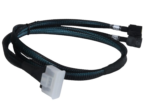 

Кабель Procase CBL-SLSAS8-2SASHD-6 для подключения корзин, SFF-8654 (Slimline SAS x8) к 2 * SFF-8643 (mini SAS HD), 60cm, CBL-SLSAS8-2SASHD-6