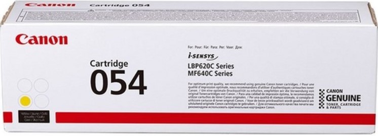 

Картридж Canon 054 Y 3021C002 для MF641/643/645, LBP621/623, жёлтый, 1200 стр, 054 Y