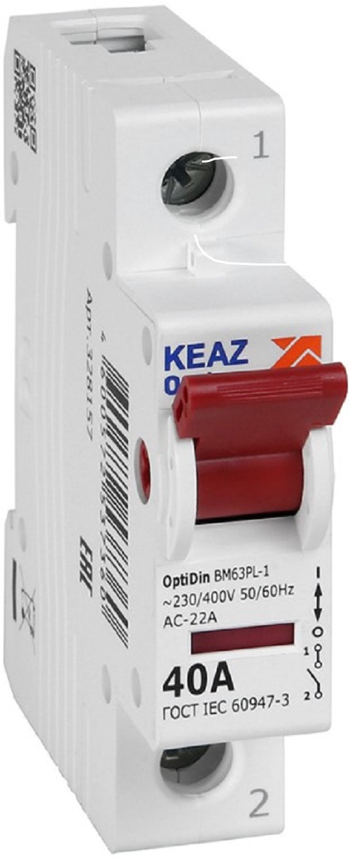 

Рубильник КЭАЗ 328157 OptiDin BM63PL-140-УХЛ3, 328157