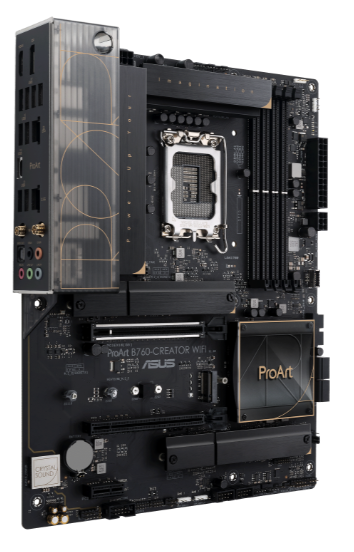 

Материнская плата ATX ASUS PROART B760-CREATOR WIFI (LGA1700, B760, 4*DDR5 (7200), 4*SATA 6G RAID, 3*M.2, 3*PCIE, 2.5Glan, Glan, WiFi, BT, HDMI, DP, U, PROART B760-CREATOR WIFI