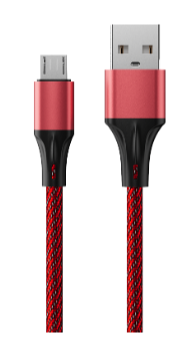 

Кабель интерфейсный AccesStyle AM24-F100M Red+black USB - Micro USB, Сила тока: 2,4А; Длина: 100 см; Оплётка: Ткань; Металлический коннектор, AM24-F100M Red+black