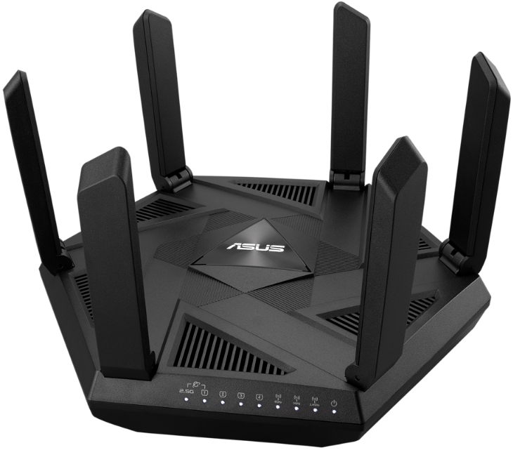

Маршрутизатор ASUS 90IG07B0-MU9B00 RT-AXE7800 802.11 a/b/g/n/ac/ax, 574 + 4804 Mbps, 2,4 + 5 gGz, 6 antenna, 90IG07B0-MU9B00