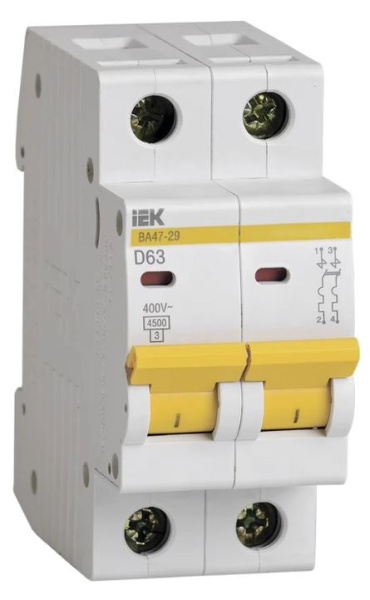 Изображение товара Автоматический выключатель IEK MVA20-2-063-D серии KARAT