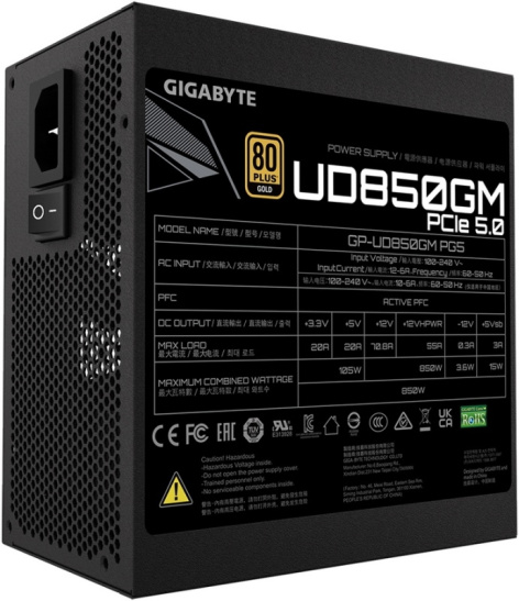 фото Блок питания ATX GIGABYTE UD850GM PG5 в Казани