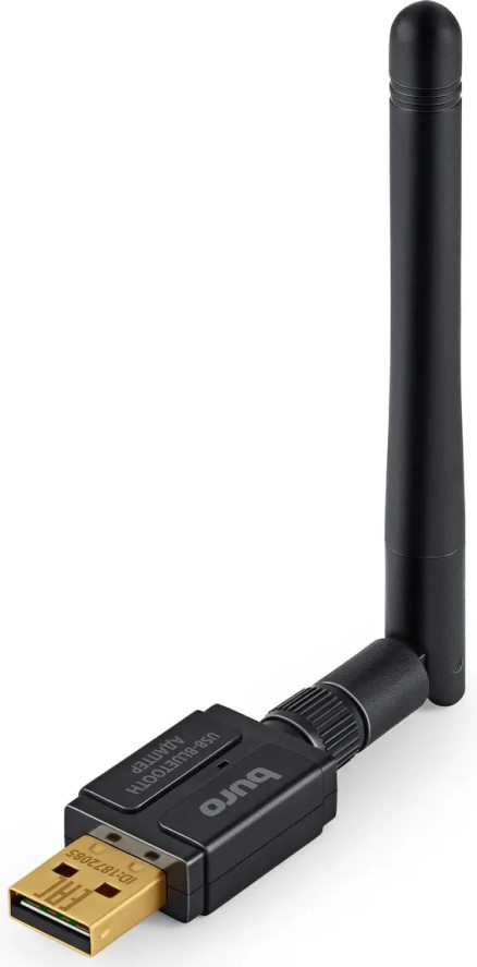 

Адаптер Bluetooth Buro BU-BT532 BT5.3+EDR class 1 100м черный (1872085), BU-BT532