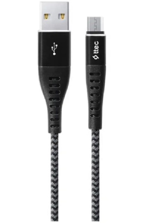 

Кабель интерфейсный TTEC 2DKX03MS ExtremeCable Charge / Data Micro USB. Длина: 150 см. Цвет: черный, 2DKX03MS