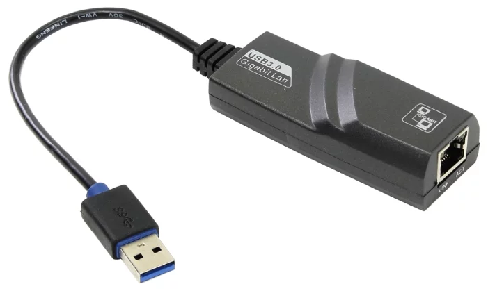 

Адаптер сетевой VCOM DU312M USB 3.0 (Am) --> LAN RJ-45 Ethernet 1000 Mbps, Aluminum Shell, DU312M