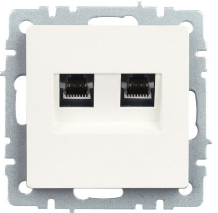 фото Розетка компьютерная+телефонная IEK BR-KT20-O-1-K36 в Казани