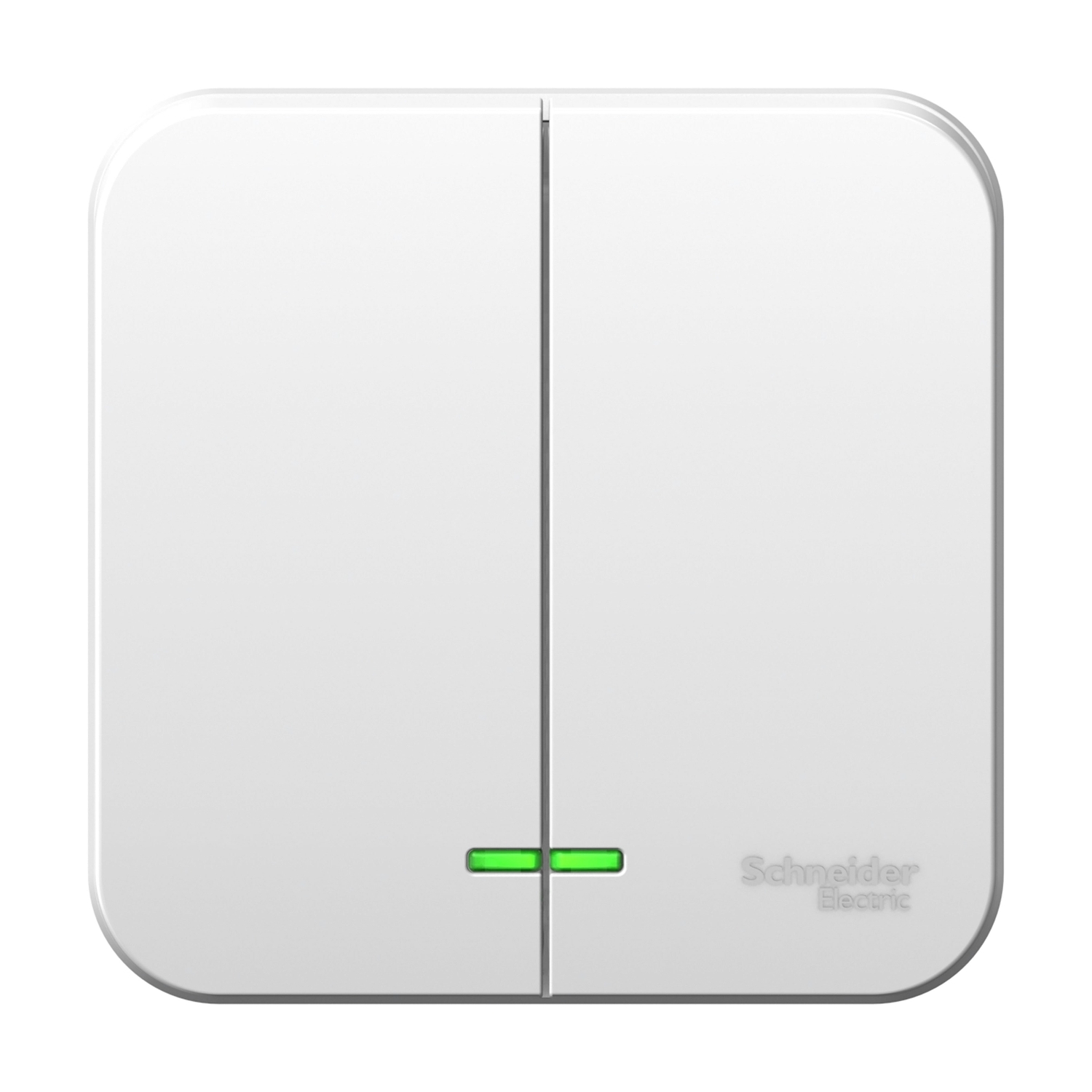 

Выключатель Schneider Electric BLNVA065121 2-клавишный с подсветкой 6А, 250B, монтажная пластина (белый) наруж, BLNVA065121